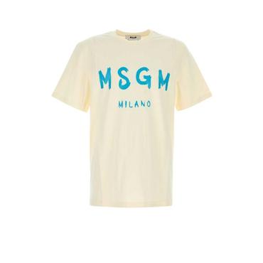 MSGM 24SS 엠에스지엠 반팔 티셔츠 3640MM510247002 02 Yellow