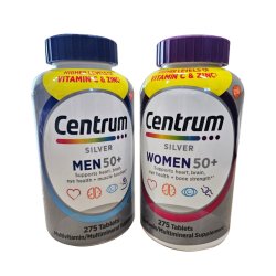 [SSG]Centrum 센트룸 실버 50+ 멀티비타민 275정 남성&여성 세트 (BC카드 61,759원/무료)