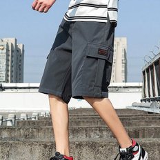  남자 캐주얼 여름 허리 밴딩 건빵 카고 반바지 DMS-PTH-Q4406754
