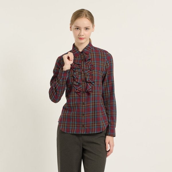 [여주점] 체크 훌 셔츠 B5D9B402