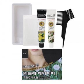 Lo 영양 보호 두피모발 은은한 샴푸향 염색약 150g 흑