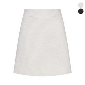 밴딩 A라인 니트 미니 스커트_P337478476