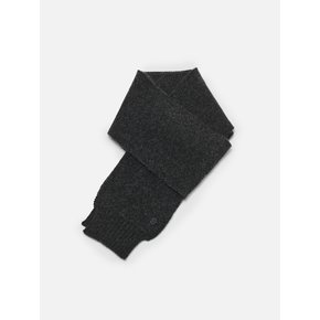 Classic knit muffler Charcoal