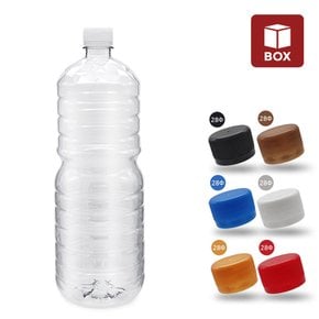 (1BOX) 생수 공병 원형 1800ml (기본캡-46개입) 투명 생수통 막걸리 음료 저장 페트병