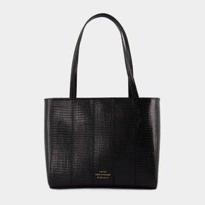 [해외배송] 시라크 와이드 프린트 쇼퍼백 Wide Shopper Bag Black Lizard Patchwork