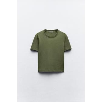 자라 반팔 티셔츠 4174/314 KHAKI