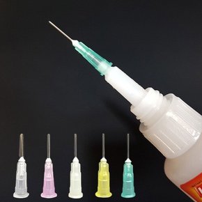 (10+1) 순간접착제 메탈 노즐 주사기 바늘 1개 록타이트 호환