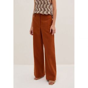 4616752 Stefanel STRAIGHT-FIT IN TWILL - Trousers leather brown