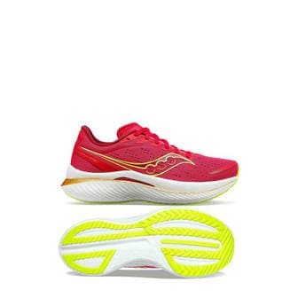 이스퀘어 5037780 SAUCONY Womens Endorphin Speed 3 Running Shoes - Medium Width In Red/rose