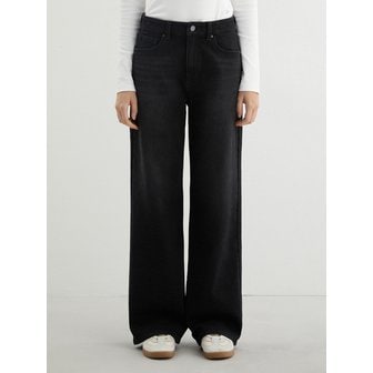 게스 [CORE] 기모 흑청 와이드 YP4D9195