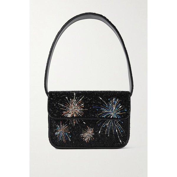 스타우드 토미 비즈 장식 새틴 숄더백 46376663162986109