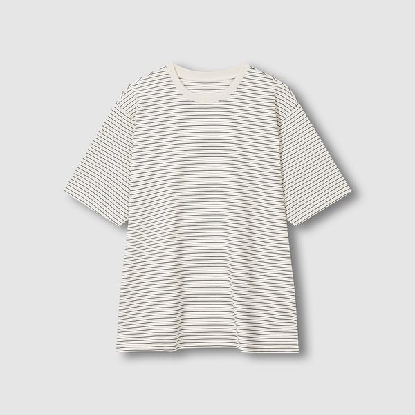 남 JAJU AIR 코튼 루즈핏 반팔 라운지 티셔츠 J206201173057