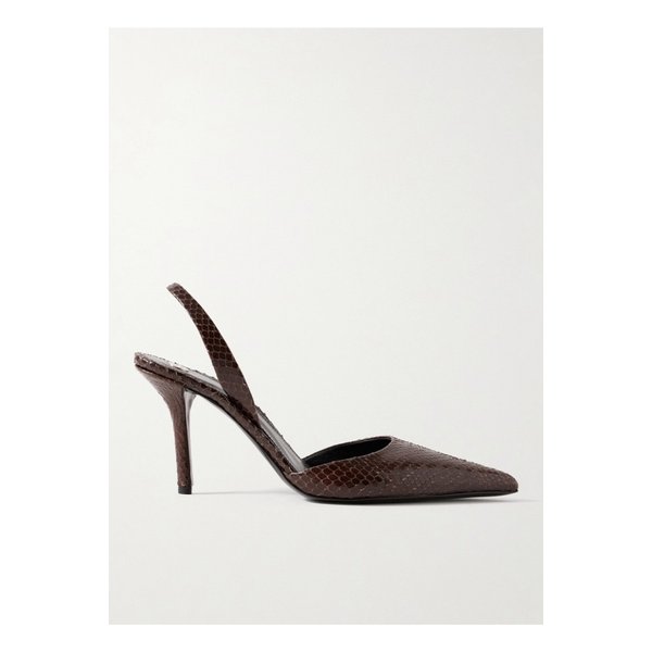 프로엔자슐러 스네이크 이펙트 가죽 슬링백 펌프스 초콜릿 1647597352684792