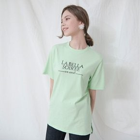 LETTERING HALF SLEEVES TOP_GREEN 1888683GA