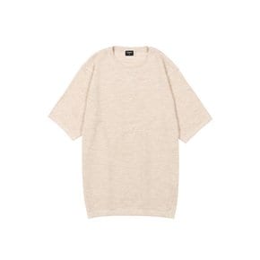 [레노마셔츠] 면혼방  라운드넥  반소매 티셔츠(RMUSW1001-BG)