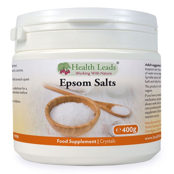 Health Leads 헬스리드 퓨어 엡솜솔트 식용 엡솜염 마그네슘 설페이트 Epsom Salt Salts 400g