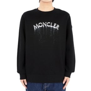 몽클레어 24 S/S 남성 로고 코튼 플리스 맨투맨(블랙) 8G00004 809KR 999