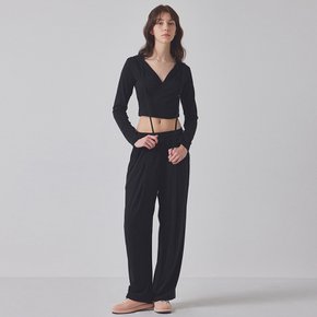 SOFT PINTUCK WIDE PANTS_T416BT703(BK)