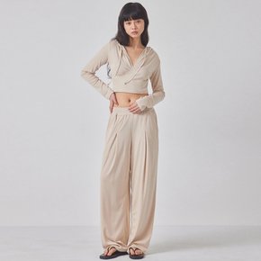 SOFT PINTUCK WIDE PANTS_T416BT703(BK)