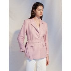 [Linen] Belted Linen Jacket _ 2color