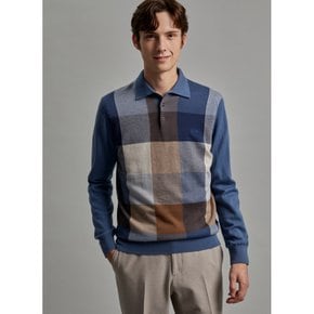 [23FW] [DAKS-CHECK] PURE WOOL 카라 스웨터 DMSW3D301B2