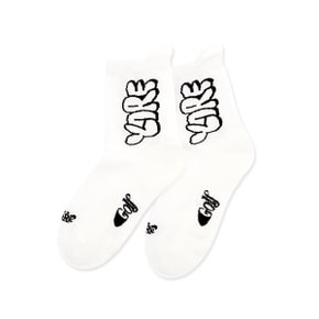 여성필드삭스 로고 화이트YORF WOMEN FIELD SOCKS LOGO WHITE