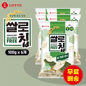 [롯데] 쌀로칩 들기름 김맛 (100gx6개)