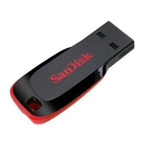 샌디스크 Cruzer Blade CZ50 64GB USB메모리 블랙 (SDCZ50-064G-B35)