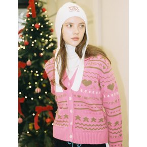 SO SPECIAL LOGO CARDIGAN PINK