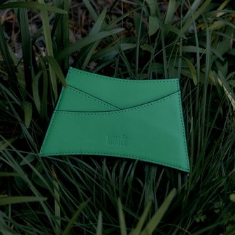 뮤제 KLIMT Curved Silhouette Card Wallet_Green