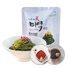 국내산 저칼로리 해초 미역국수10팩+비빔소스5팩+모밀소스5팩