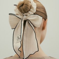 ribbon cotton hair scarf (2 color)