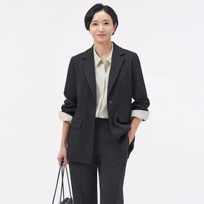 / BQFJ106 E 테일러드 블랙 재킷