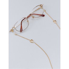 [단독] HEART EYEGLASS CHAIN NECKLACE [GOLD]