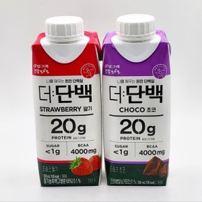 더단백 드링크 초코 250ml 6개 + 딸기 250ml 6개