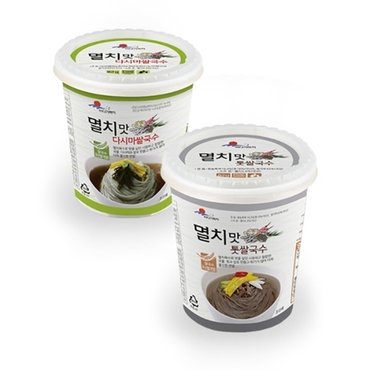 완도 [간편 컵국수] 멸치맛 톳쌀국수 6개+다시마 쌀국수 6개