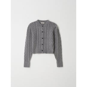 Merino Touch Twist Cardigan - Grey