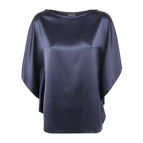 [해외배송] 지안루카 카파놀로 아이리스 슬리브 블라우스 24ET595.400 503 NAVY BLUE