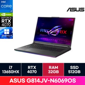 ASUS ROG G814JV-N6069OS 13세대 i7 13650HX RTX4060 게이밍노트북(WIN11/32G) on