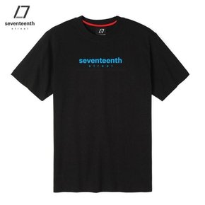 [SEVENTEENTH] BASIC LOGO TEE - BLACK BLUE