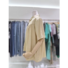 내추럴 셔링 루즈핏 카라 블라우스 색상 택1 SH08BL501