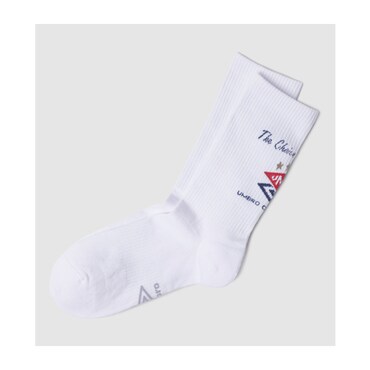 엄브로 남녀공용 HBL 그래픽 크루 삭스 UQ223CSC52WHT