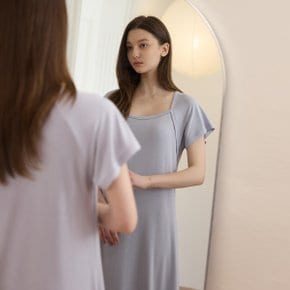 플레어 볼레로 드레스 - 라벤더블루