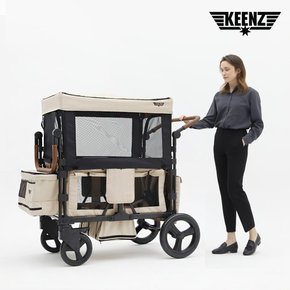 무브2.0 4인용 유아 킨즈 웨건 쌍둥이 유모차 애견 반려동물 캠핑 웨건 무브2+악세사리 4종