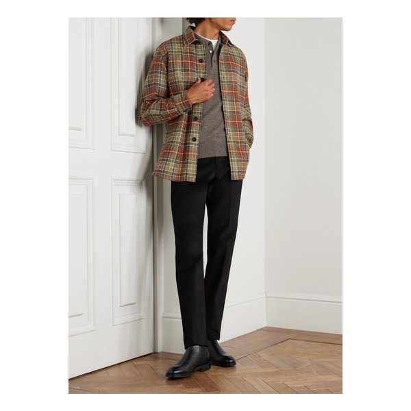 루비나찌 캐시미어 폴로 스웨터 브라운 46376663163002701