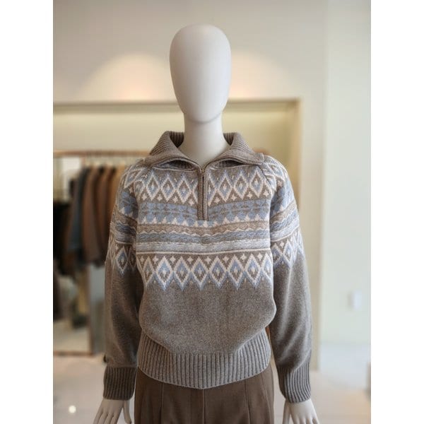 [여주점] 씨씨콜렉트 집업터틀노르딕니트 E254ksk136