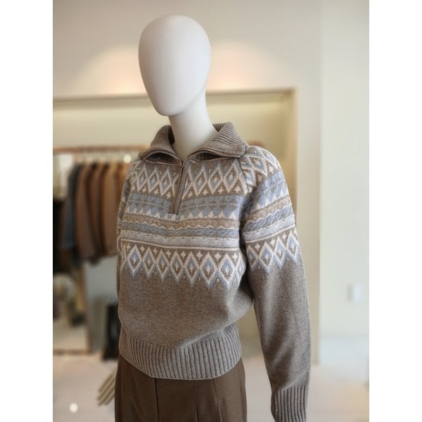 [여주점] 씨씨콜렉트 집업터틀노르딕니트 E254ksk136