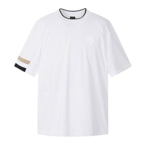 [BOSS GOLF] 남성 라운드넥 반팔 티셔츠 화이트(BIMTM152001)
