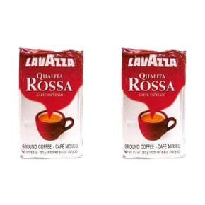 [해외직구] Lavazza 라바짜 퀄리타 로사 브릭 그라운드 커피 250g 2팩