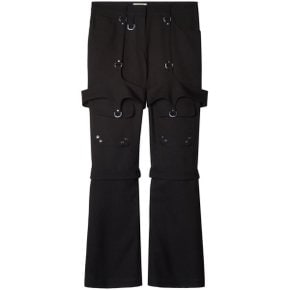 오프 화이트 Womens Pants OWCF020F23FAB0011000 Black